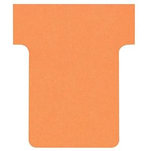 Nobo, 100 stuks T-indexkaarten 1,5 oranje 2001509