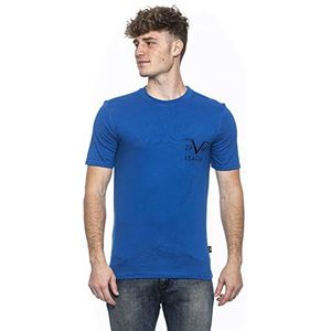19V69 ITALIA Troy Royal Blue T-shirt, medium (5 stuks) heren, blauw, M, Blauw