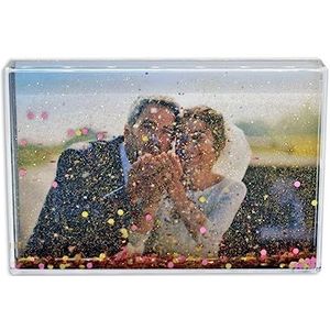 Adventa Confetti fotolijst transparant 10x15 cm (roségoud)