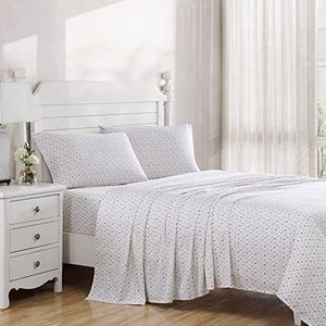 Laura Ashley Home - Zachte katoenen satijnen beddengoedset - Stijlvol, glad en ademend interieur (evie rose, queensize bed)