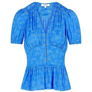 Morgan blouse dames, Blauw