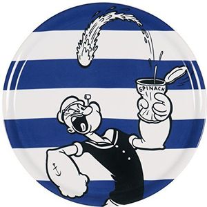 Excelsa Popeye pizzaplaat, porselein, blauw