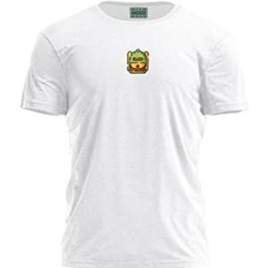 Bona Basics, Imprimé Numériquement, T-Shirt Basique pour Homme, 100% Coton, Blanc, Décontracté, Hauts pour Homme, Taille: S, Blanc, S