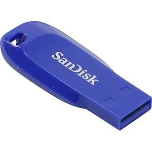 SanDisk 64 GB Cruzer Blade USB-stick - Elektrisch Blauw