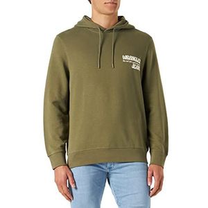 Wrangler slogan hoodie heren trainingspak, Deep Lichen Green