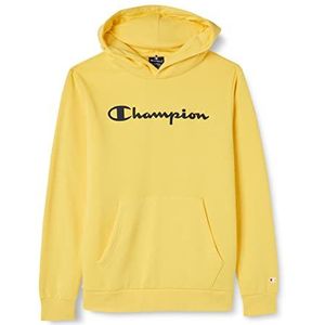 Champion Legacy American Classics-Ultra Light Powerblend Fleece Logo Hoodie Kinderen en Tieners, Geel, 3-4 jaar, Geel.