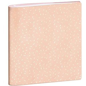 Exacompta 186278E weekkalender, voor kantoor, SAD 18S, 15 x 17 cm, met spiraalbinding, met afneembaar deksel, glad, met goudkleurige ster, van september 2022 tot december 2023, kleur: roze