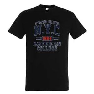 AMERICAN COLLEGE USA T Shirts Manches Courtes Enfants Garçon Fille T-shirt unisexe enfant, Noir, 12 ans