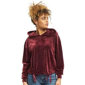 Urban Classics Hoodie/Triui - XL - Shorts Velvet Gathered Red