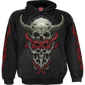 Spiral - Skull Synthesis - Zwarte hoodie, zwart.