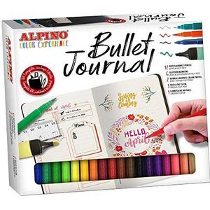 Alpino Color Experience Bullet Journal Set | Marker Lettering, kalligrafie en schetsen, Marker penseelpunt | Creatief Bullet Journal