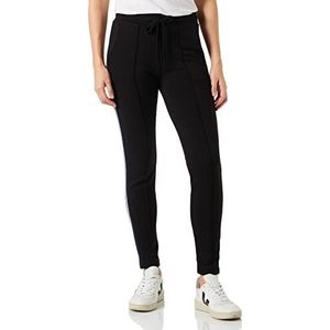 Love Moschino Slim Fit Joggers with Striped Tape Along Sides And Logo Patch Pantalon Casual Femme, Noir, 46
