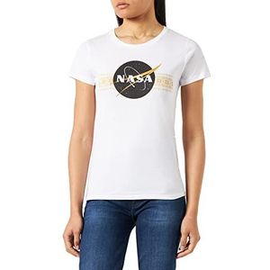 Nasa T-shirt voor dames, wit, L, Wit.