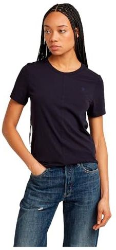 G-STAR RAW Top met naden aan de voorkant, T-shirt voor dames, Blauw (Osaka Blue D24499-4107-3873)
