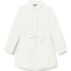 mimo Hemdblusenjurk met lange mouwen mimo casual jurk voor meisjes, Lichtblauwe strepen