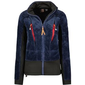 Geographical Norway Uliste Lady Polaire Chaude Femme Chaude Fermeture Zip - Veste Automne Hiver Printemps Chaud Femmes - Longues Manches Pull Fourrure Doux Confort Outdoor (Marine 2XL), Marine, XXL