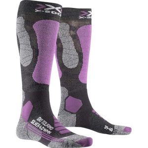 X-Bionic Touring Silver 4.0 Skisokken voor dames, G052 antraciet gemêleerd/magnolia