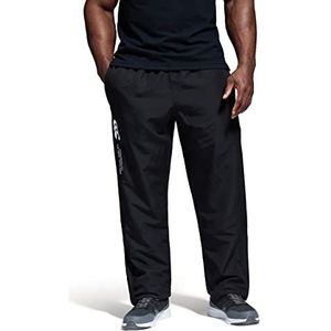 Canterbury Heren trainingsbroek met open zoom, zwart, XS