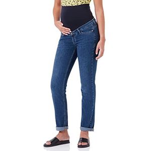 Esprit Maternity Broek Denim OTB Straight Jeans voor dames, blauw (Darkwash 910), Eén maat L32 (fabrieksmaat: 34 32), blauw (Darkwash 910)