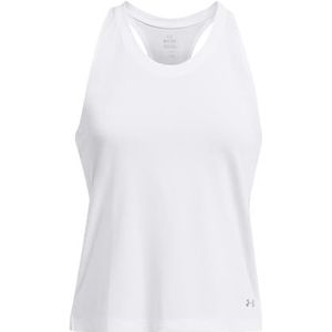 Under Armour UA Launch Singlet, wit/reflecterend, maat XS