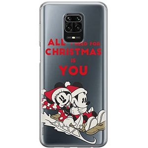 ERT GROUP Xiaomi REDMI Note 9 PRO/ 9S hoes case origineel Disney-motief en officieel gelicentieerd Mickey & Minnie 015 past perfect bij de vorm van de mobiele telefoon, gedeeltelijk transparant