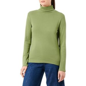 s.Oliver T-shirt met lange mouwen en coltrui voor dames, Groen