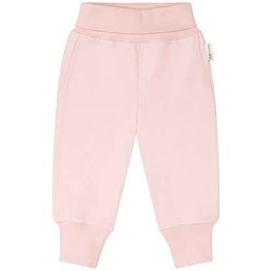 Steiff Unisex Baby joggingbroek Basic met manchetten ZILVER pink, 86, Zilverroze