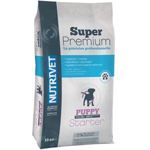 NUTRIVET Super Premium Starter voor puppy's, 32/20, 15 kg