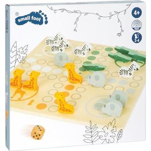 Small Foot Safari Ludo Spel - Speel met je favoriete savannedieren! Geschikt voor 2-4 spelers vanaf 4 jaar