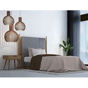 Beddengoed trendy chic chocolat, voor Frans bed