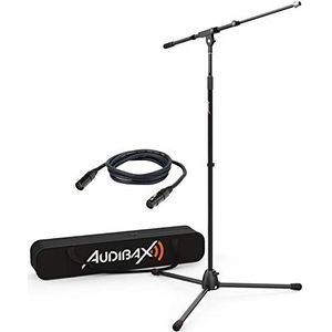 Audibax AYRA MS-10 Plus professionele microfoonstandaard met tas en kabel 3 m