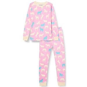 Hatley Pyjamaset met lange mouwen voor meisjes, paardensilhouetten, 24 maanden, paarden figuur
