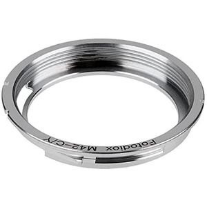 Fotodiox Pro Lens Mount Adapter - M42 Screw Mount SLR Lens to Contax Yashica (C/Y) 35 mm SLR Camera Body