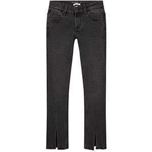 TOM TAILOR Linly Meisjes Jeans, 10250 - Denim Destroyed Black, 152, 10250 - Destroyed Black Denim