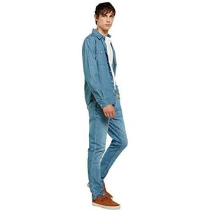 Springfield Jeans standaard, zeer licht, middellicht, heren, turquoise, 30, Turkoois