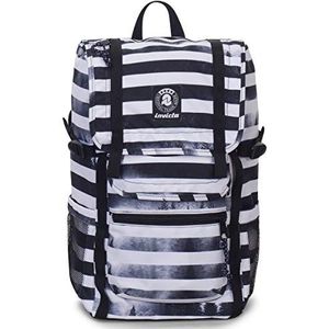 INVICTA S.P.A. Carlson ZAINO – TRIKO – Darker Nature Nature zwart – gevoerde pc-tas – 27 l – uniseks – volwassenen, Wit., Taglia Unica, rugzak