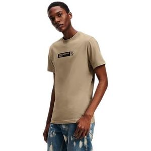 KARL LAGERFELD JEANS Karl Lagerfeld Jeans Slim Graphic Tee T-shirt voor heren, Woestijn Taupe