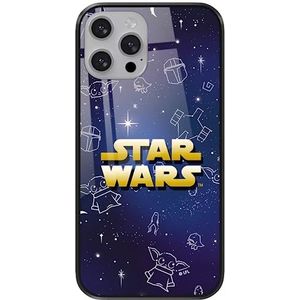 ERT GROUP Originele en officieel gelicentieerde Star Wars-motief Baby Yoda 022 Apple iPhone 13 Pro Max telefoonhoes van gehard glas, beschermhoes