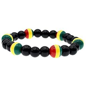 Veelkleurige Bob Marley, Rastafari, Hippie in Jamaicaanse heren- en damesarmband