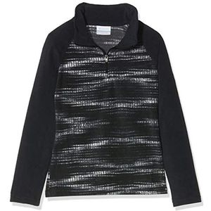 Columbia Glacial II Fleece Print Half Zip Veste Fille, Black Diamond, FR (Taille Fabricant : XXS)