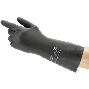 Ansell Neotop 29-500 neopreen handschoenen, bescherming tegen chemicaliën en vloeistoffen, zwart, maat 9 (12 paar)