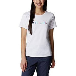 Columbia Alpine Way, T-shirt voor dames, wit, caleidoscoop