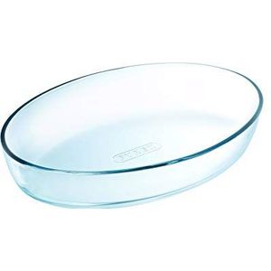 Pyrex - Essentials - Ovenschaal van transparant glas, ovaal, 21 x 13 cm