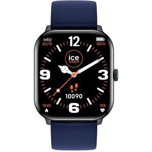 Ice-Watch Ice Smart smartwatch met horlogeband van silicone, zwart en marineblauw, 4,7 cm