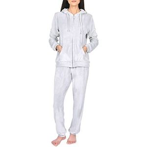 PINSV Velours trainingspak tweedelige outfits voor dames, 6635 Licht Blauw, M