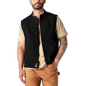 Dickies M Duck Sherpa-gevoerd vest, outdoor werkkleding voor heren, Delavé zwart