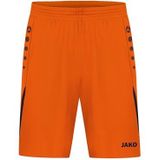 JAKO Challenge Sportbroek voor dames, Neon Oranje/Zwart