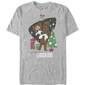 Star Wars Kiss A Wookiee-T-shirt à manches courtes unisexe pour adulte, gris, L