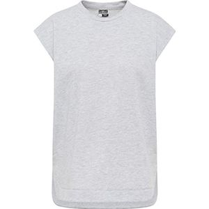 Reiswood Sweat-shirt à manches courtes pour femme 35423569-RE01, gris clair, taille L, Gris clair mélangé., L
