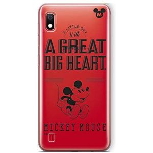 Originele en officiële Disney Minnie en Mickey Mouse hoes voor Samsung A10, TPU siliconen beschermhoes beschermt tegen stoten en krassen